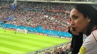 بازیگر زن ایرانی که تمام مسابقات جام جهانی روسیه را از نزدیک مشاهده کرد+فیلم