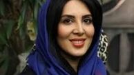 لیلا بلوکات در کنار مجری مرد/عکس