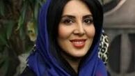 لیلا بلوکات در کنار مجری مرد/عکس