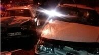 برخورد 3 خودرو 11 کشته و زخمی برجای گذاشت