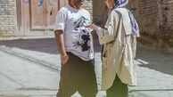 ریحانه پارسا و‌همسرش در محله ای قدیمی + عکس