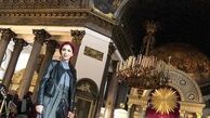 مونا فرجاد در کلیسای روسی+عکس