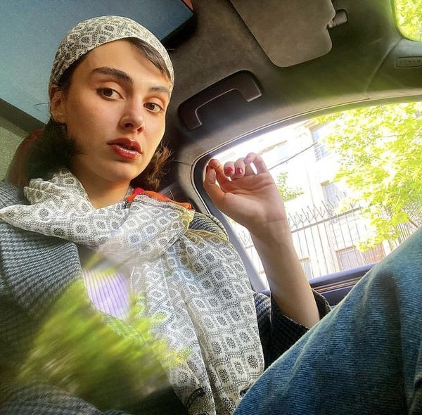 سلفی جدید لاله مرزبان در ماشینش + عکس