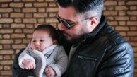  دختر بانمک «شاهرخ استخری» در آغوش آقای بازیگر/عکس