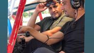 خلبانی امیرمحمد زند با دوستش + عکس