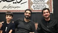 آقای مجری بااخلاق و پسرش در هیئت مداح معروف+عکس
