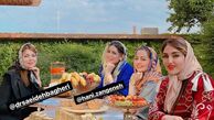دورهمی نفیسه روشن و دوستانش در شیراز + عکس