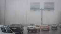 بارندگی و مه گرفتگی در محورهای نیمه شمالی کشور