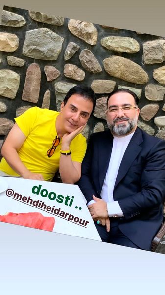 داریوش فرضیایی و دوستش + عکس