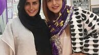 الناز شاکردوست و دوستش در سالن زیبایی + عکس