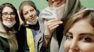 خانم بازیگر و خواهرش در جمع دوستانش + عکس