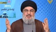 نصرالله: در برابرتوطئه علیه سوریه دست بسته نمی‌ایستیم