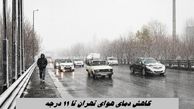 کاهش دمای هوای تهران تا ۱۱ درجه