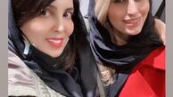 لیلا بلوکات در کنار دوستش + عکس