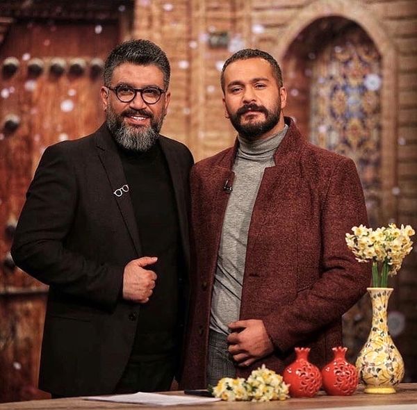 سیاوش خان مشهور در کنار رضا رشیدپور + عکس