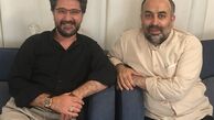 امیرحسین مدرس و دوست روحانی معروفش+عکس