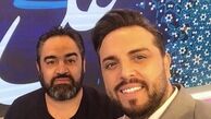 سلفی آقای مجری با دوستش در برنامه تلوزیونی + عکس