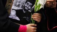 خلوت همسر شهید حججی در معراج شهدای تهران