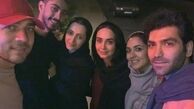 شبگردی فریبا طالبی با همسر و دوستان+عکس