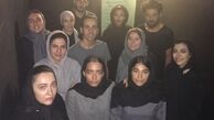 عکس الهام کردا و همه بچه هایش