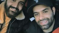 سلفی سر صبحی رضا بهرام و دوستش در ماشین + عکس