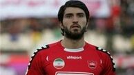 مهاجم پرسپولیس در تمرین استقلال