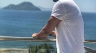 عکس ورزشکاری مهرداد صدیقیان لب دریا