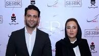 بهاره افشاری و امیرحسین آرمان در پشت صحنه سریال «ممنوعه»
