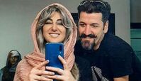 سلفی ویدا جوان در اتاق گریم با موهای مش شده + عکس
