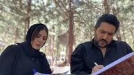 تمرینات حامد بهداد و سحر دولتشاهی در پشت صحنه + عکس