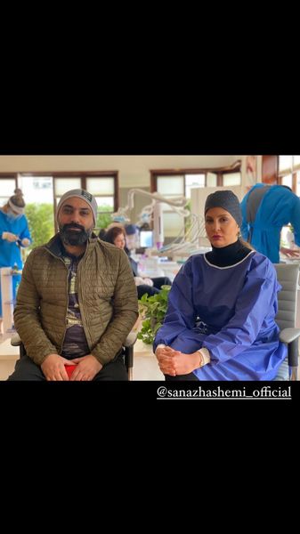 مهدی کوشکی در مطب دندانپزشکی + عکس