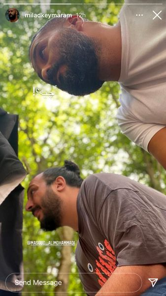 عکس متفاوتی از میلاد کی مرام و دوستش