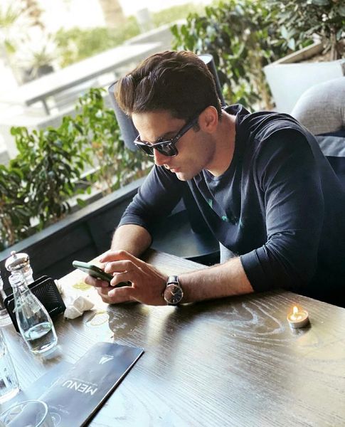 نامزد باران کوثری در یک رستوران + عکس