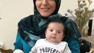 خانم گوینده جدی خبر با برادرزاده اش