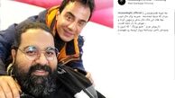 تمجید رضا صادقی از عمو پورنگ/ عکس