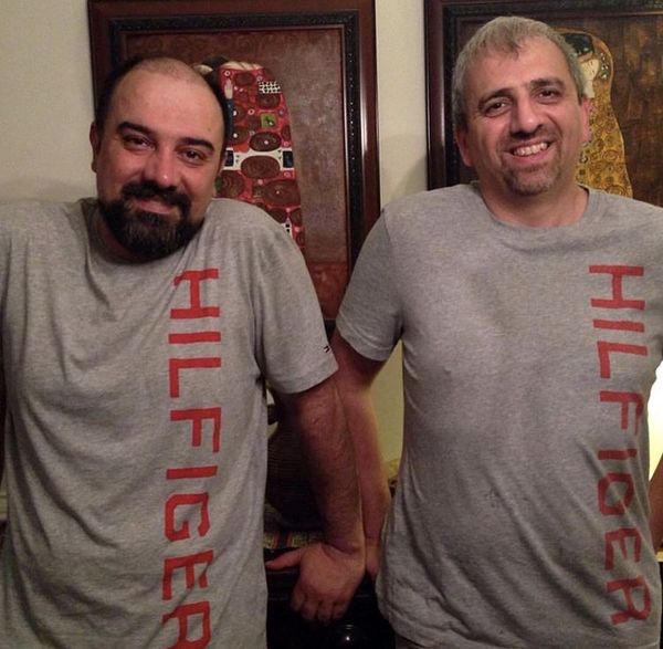 ست بامزه برزو ارجمند و‌ دایی اش + عکس