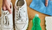 10 روش تمیز کردن کفش سفید پارچه ای و چرم و جیر