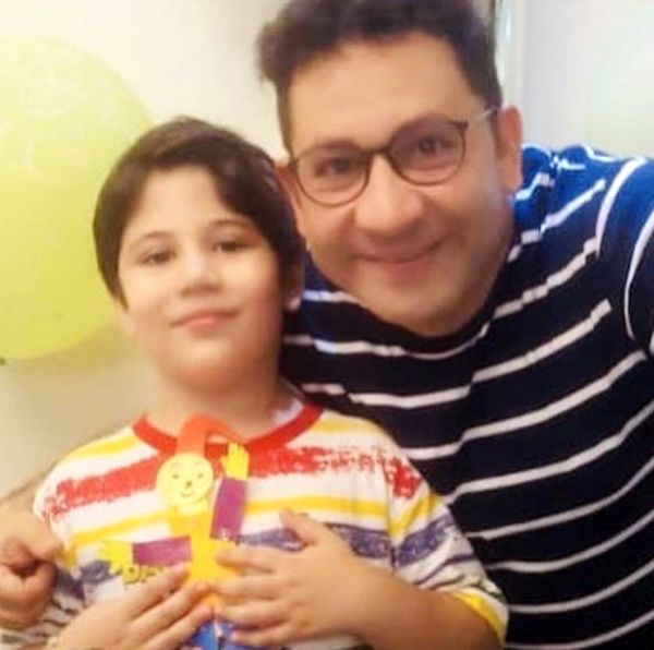 شباهت زیاد سروش جمشیدی و پسرش + عکس