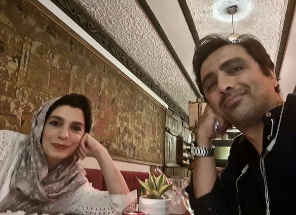 حال خوب امین زندگانی و همسرش + عکس 