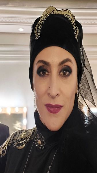 آرایش دراکولایی خانم بازیگر + عکس