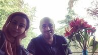 پادشاهی عشق خانم بازیگر در کنار همسرش+عکس