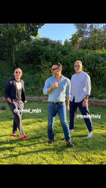 دوستان اروپایی پیمان معادی در پارک + عکس