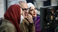 مهران مدیری و همسرش در پشت صحنه دراکولا + عکس