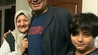 شوهر هما خانوم در کنار مادر و پسرش + عکس