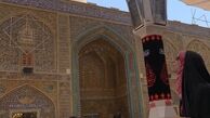 خانم مجری در نجف+عکس
