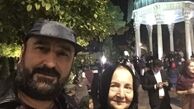 مهران احمدی و مادرش در شیراز + عکس