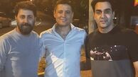 عکس آقایون بازیگر با داور معروف خارج نشین 