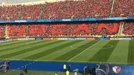 هواداران کاشیما آنتلرز در طبقه دوم ورزشگاه مستقر شدند