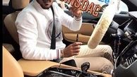 رضا قوچان نژاد و ماشین لاکچری اش در هلند+عکس