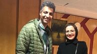 برخورد ناگهانی خانم مجری با عادل فردوسی پور+عکس